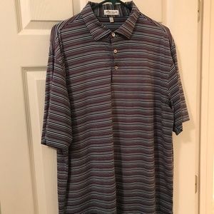 Multi striped golf shirt